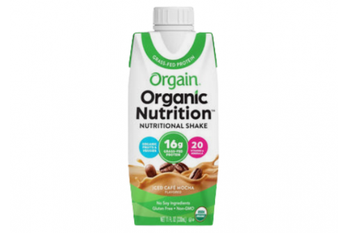 SỮA LẮC HỮU CƠ ORGAIN NUTRITION SHAKE - VỊ ICED CAFE MOCHA 330ml