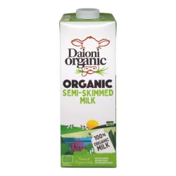 DAIONI 1.6% FAT ORGANIC SEMI-SKIMMED MILK 1L