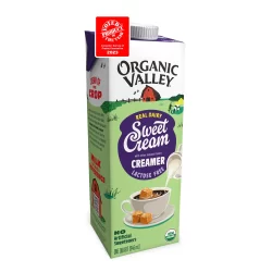 ORGANIC PASTEURIZED LACTOSE FREE SWEET CREAM VALLEY 946ML